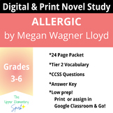 Allergic Graphic Novel Study Print & Digital Google Classr
