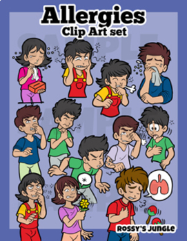 Preview of Allergies and Allergens Clip Art set