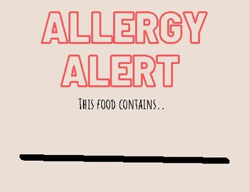Preview of Allergy Alert Poster