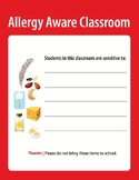 Allergy Awareness Poster