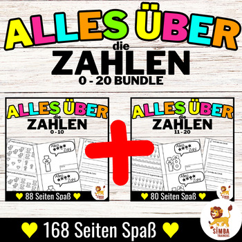 Preview of Alles über die Zahlen 0-10 & 11-20 Hefte | Mathe - Deutsch / German | Bundle
