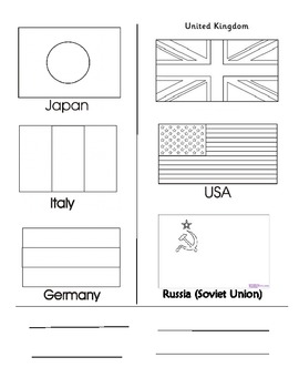 axis powers ww2 flags