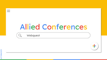 Preview of Allied Conferences Webquest - WWII