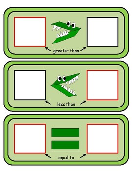 Alligator Math - Greater Than, Less Than & Equal To by Anna Navarre