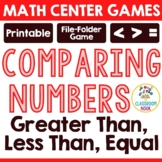 MATH CENTER GAME - Comparing Numbers (Greater Than, Less T