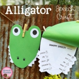 Speech Language Therapy Craft Alligator | Crocodile Dentis