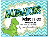 Alligators Print n' Go Bundle {Research with Math and Literacy}