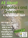 Alligators and Crocodiles - Scavenger Hunt Activity and KEY