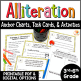 Alliteration Activities: Figurative Language Task Cards An