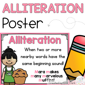 Preview of Alliteration Anchor Poster {FREE}