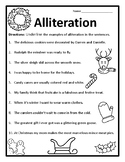 Alliteration Christmas Alliteration Worksheets Christmas Grammar Worksheets ELA