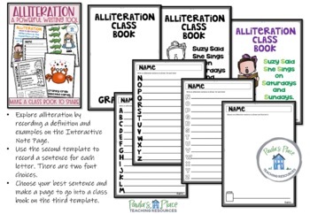 Alliteration Activities by Paula's Place Teaching Resources | TpT