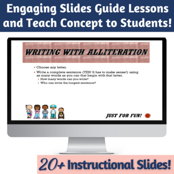 Alliteration Worksheet and Activity - Middle School Poetry | TpT