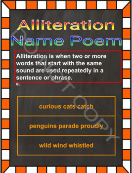 alliteration poems about school