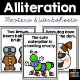 Alliteration Poster Sentences and Worksheets
