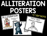 Alliteration Posters 3 versions Figurative Language Tongue