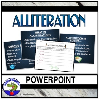 Preview of Alliteration PowerPoint - Creating Sound Devices