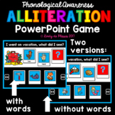 Alliteration PowerPoint Game Phonological Awareness