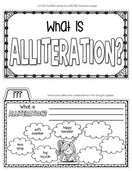 Alliteration Tab-Its® by Simply Skilled in Second | TpT