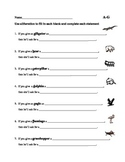Alliteration Worksheet series to accompany If You Give a M