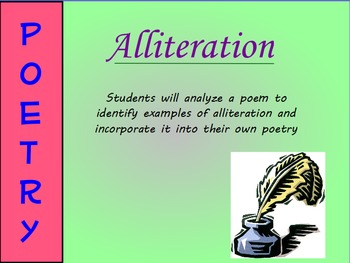Preview of Alliteration in Poetry Mini-Lesson (ActivInspire)