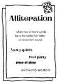Alliteration - locate in poems