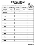 Alliteration Worksheet | Teachers Pay Teachers