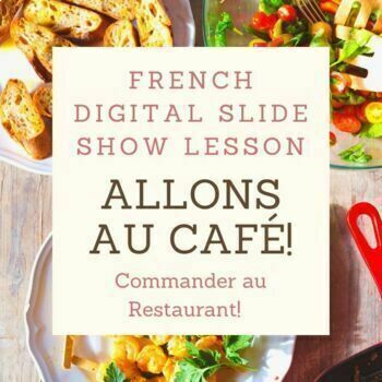 Preview of Allons Au Café!  | Commander dans un Restaurant French Notes for Google™