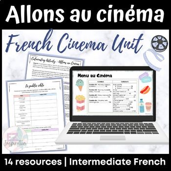 Preview of Allons au cinéma | French Cinema Unit Bundle for Intermediate French - 5+ weeks