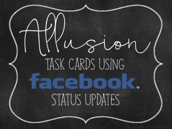 Preview of Allusion task cards