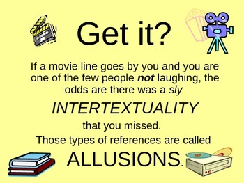 Preview of Allusions Instruction, Examples, and worksheet