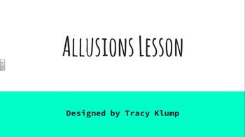 Preview of Allusions PowerPoint Lesson; Smartboard / Whiteboard Lesson; 17 Pages/Slides