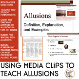 Allusions Powerpoints (Teacher/Student Versions, Chart, Rubric)