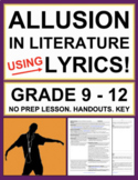 Allusion Activities using Song Lyrics & Music Videos | Pri