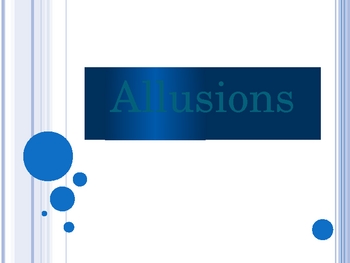 Preview of Allusions - the most common types of allusions