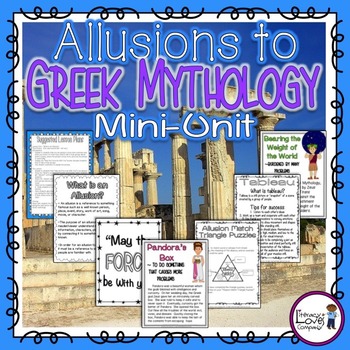 Preview of Allusions to Greek Mythology {CCSS RL.4.4}