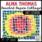 Alma Thomas Painted Paper Collage Art Lesson