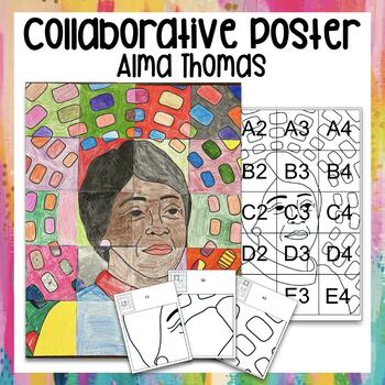 Preview of Alma Thomas l Collaborative Poster