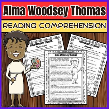 Preview of Black History | Women's History | Reading Comprehension | Alma Woodsey Thomas