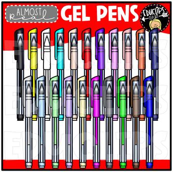 Almost Real - Colorful Sharpies Clip Art Set {Educlips Clipart}