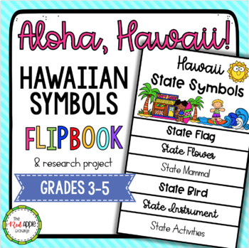 Preview of Aloha, Hawaii!  Hawaiian Symbols FlipBook & Research Project