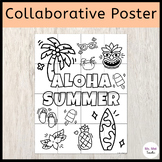 Aloha Summer Collaborative Poster - Class Mural Activity -