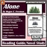 Alone | Reading Guide | Book / Literature Novel Study |FUL