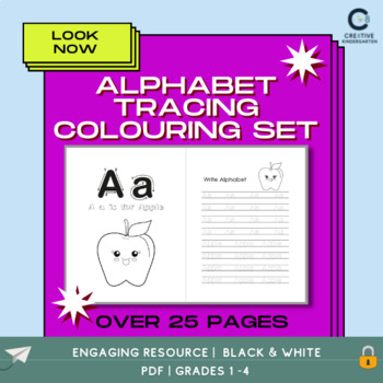 Preview of Alpabet Colouring Work Booklet