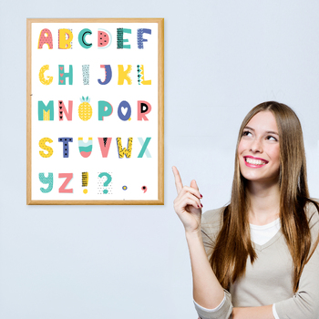 ABC - ABC poster - letters design poster - kids poster - Ready to print