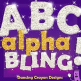 Glitter Alphabet Letters Clip Art: Alpha-BLING!