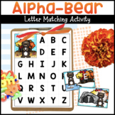 Alphabet Bear Letter Matching Activity for Fall