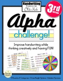Alpha Challenge! #3 / FUN Handwriting Practice for Older K