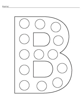Alpha Dots- UPPERCASE by Peace Love and Inclusion | TpT