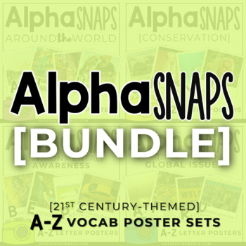 Preview of Alpha Snaps: A-Z Vocabulary [BUNDLE]